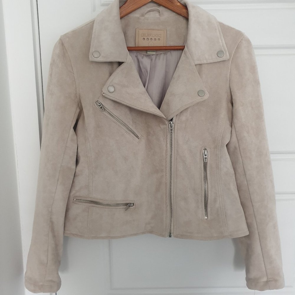 Faux Suede Moto Jacket by Blank NYC